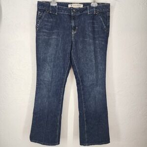 GAP 14 REG | Ultra Low Rise Bootcut Jeans Dark Wash Denim Blue Womens Y2K 2000s